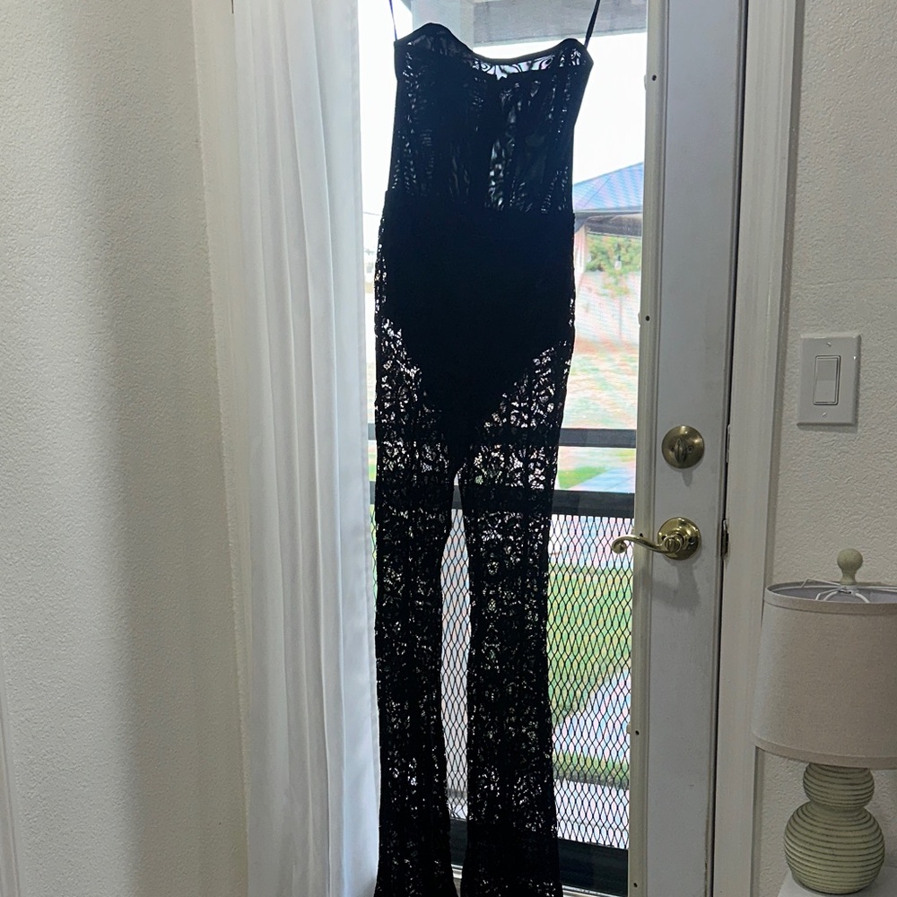 Brand New!! Forever 21 Elegant Black Lace Jumpsuit